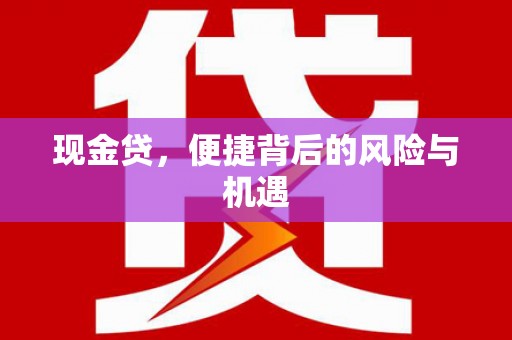 桂林现金贷，便捷背后的风险与机遇