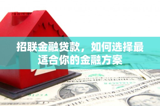 青阳招联金融贷款，如何选择最适合你的金融方案