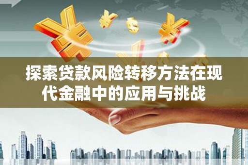 邵阳县探索贷款风险转移方法在现代金融中的应用与挑战