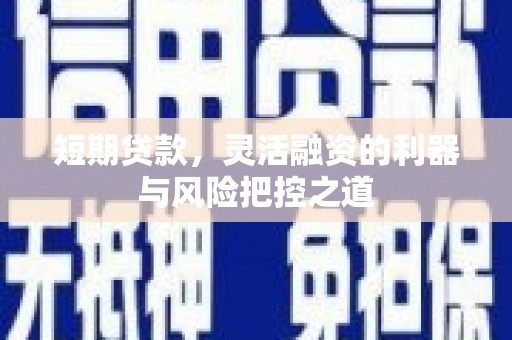 永靖短期贷款，灵活融资的利器与风险把控之道