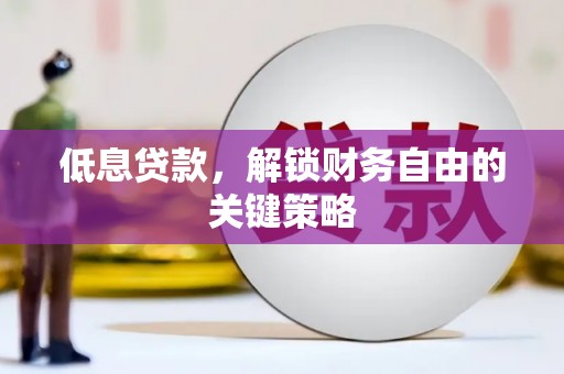 凤阳低息贷款，解锁财务自由的关键策略