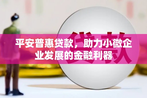 禅城平安普惠贷款，助力小微企业发展的金融利器