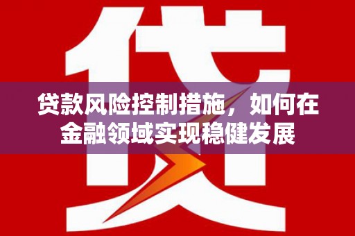 余江贷款风险控制措施，如何在金融领域实现稳健发展