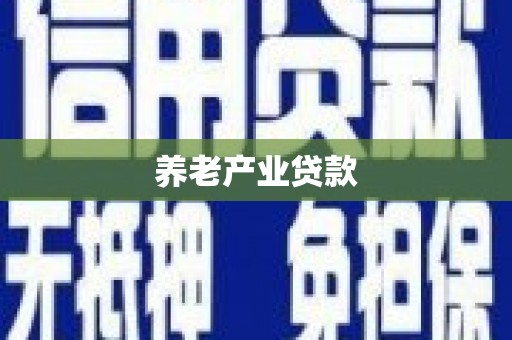 泸县养老产业贷款