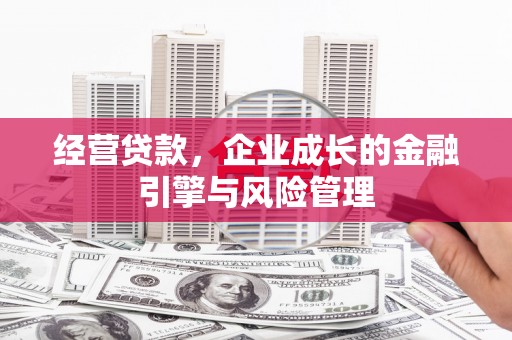 临渭经营贷款，企业成长的金融引擎与风险管理